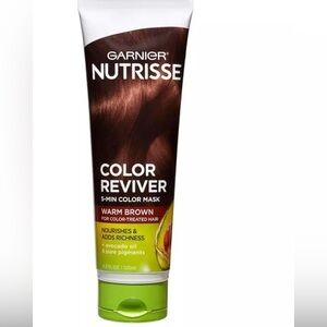 New Garnier Nutrisse 5 Minute Nourishing Color Hair Mask  Triple Oils Warm Brown
